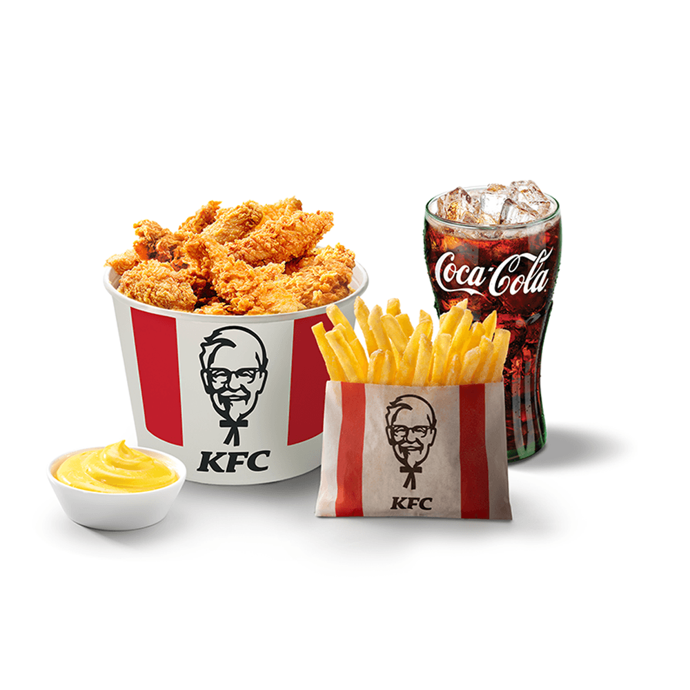 KFC. Баскет 6 СТРИПСОВ КОМБО